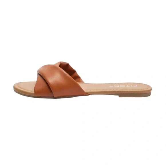 Cognac Leather Sandals - Picture 6 of 14